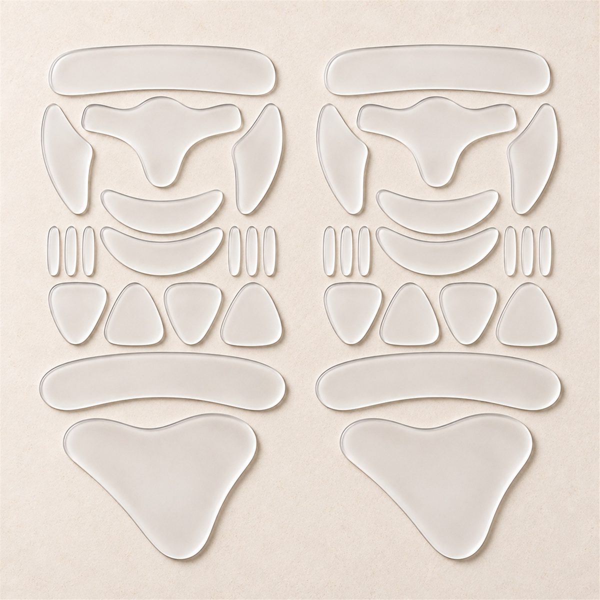 Dois kits PoroLume com 36 adesivos de silicone